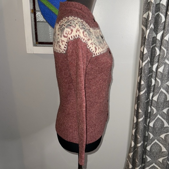 Shetland Wool Cardigan Sweater - Picture 4 of 7